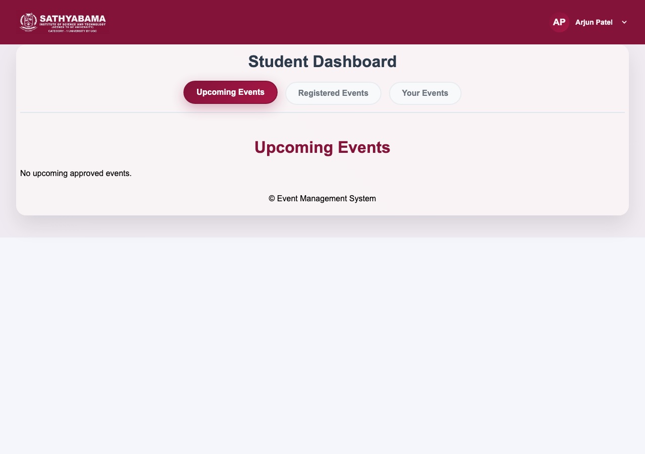 Student dashboard